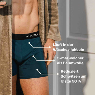 KHAIZEN-Unterhose-Boxershorts-TENCEL-Marineblau